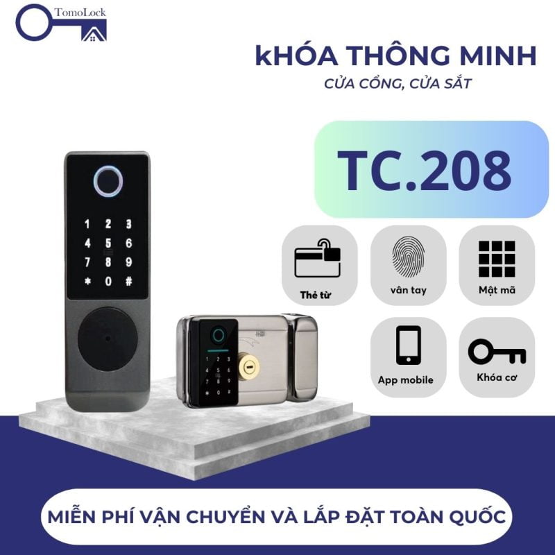 Khóa cửa gỗ ToMo - TG.A6