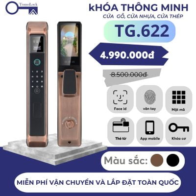 Khóa cửa gỗ ToMo – TG.622 (Nhận diện khuôn mặt 3D) Khóa cửa gỗ ToMo – TG.622 (Nhận diện khuôn mặt 3D)